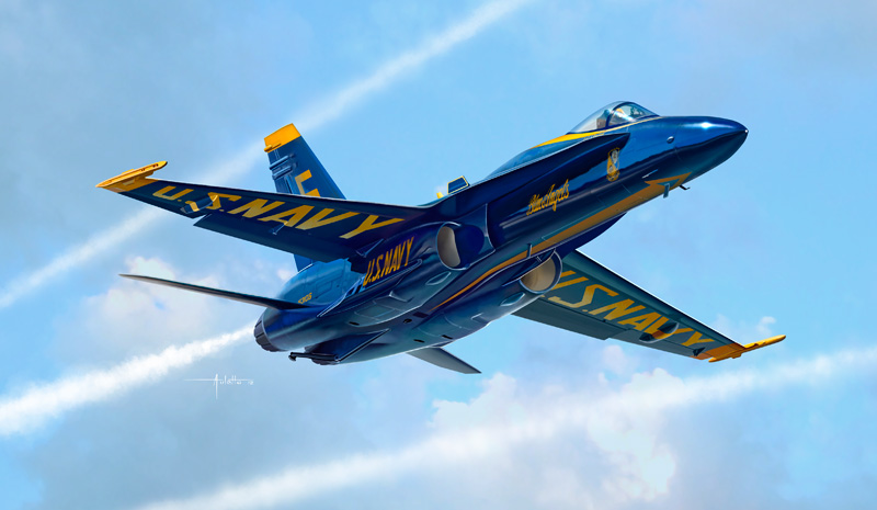 1324  авиация  F/A-18 "BLUE ANGELS" (1:72)