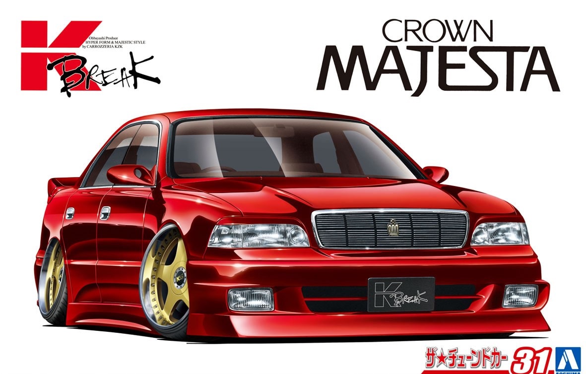 06309  автомобили и мотоциклы  Toyota Crown Majesta K-Break '91  (1:24)