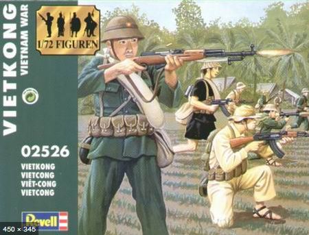 02526  фигуры Vietcong Vietnam war  (1:72)