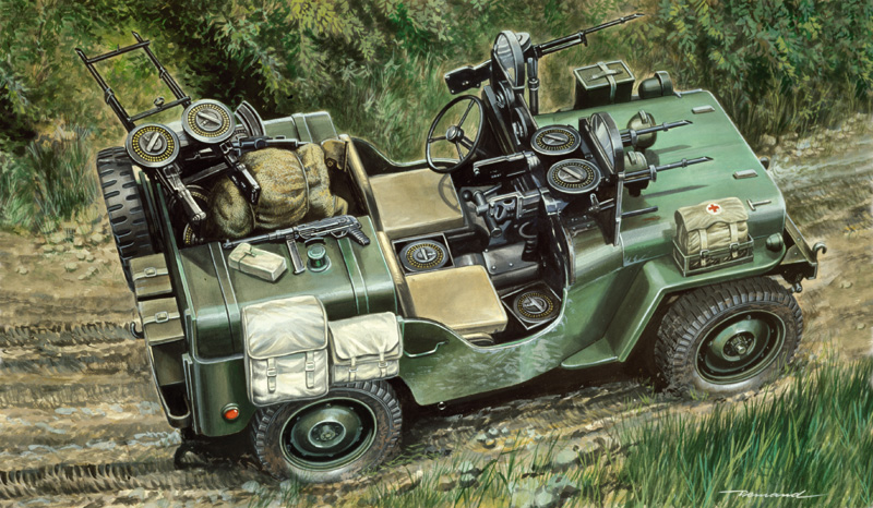 0320  техника и вооружение  Commando Car Willys MB (1:35)