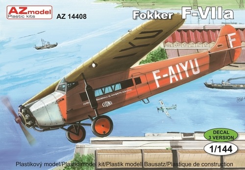 AZ14408  авиация  Fokker F-VIIa  (1:144)