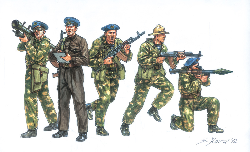 6169  фигуры  Soviet Special Forces "SPETSNAZ" (1980s) (1:72)