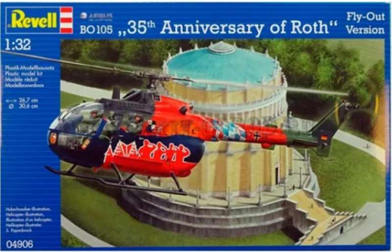 04906  авиация  BO 105 35th Anniversary of Roth Fly-Out Version  (1:32)