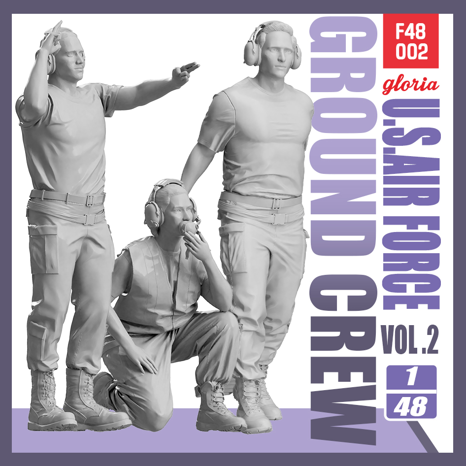 F48002  фигуры  USAF Ground Crew Vol.2  (1:48)