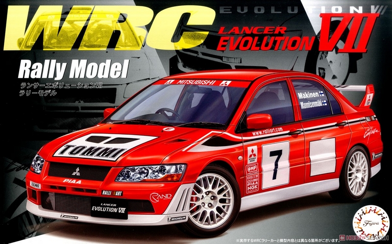 04766  автомобили и мотоциклы  Lancer Evolution VII WRC Rally Model  (1:24)