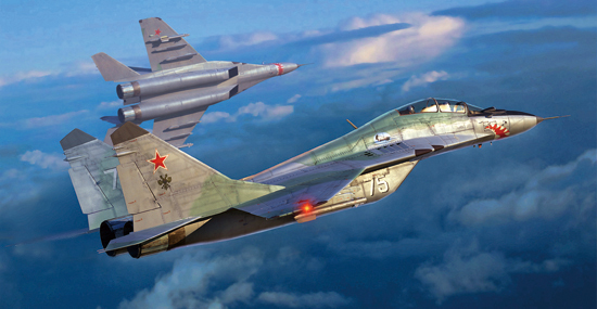 01677  авиация  M&G-29UB Fulcrum (Izdeliye 9.51)  (1:72)