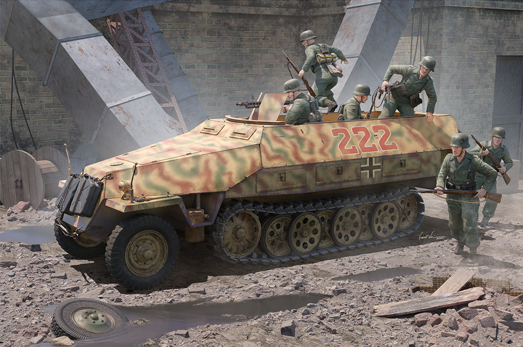 00942  техника и вооружение  Sd.Kfz 251 D  (1:16)