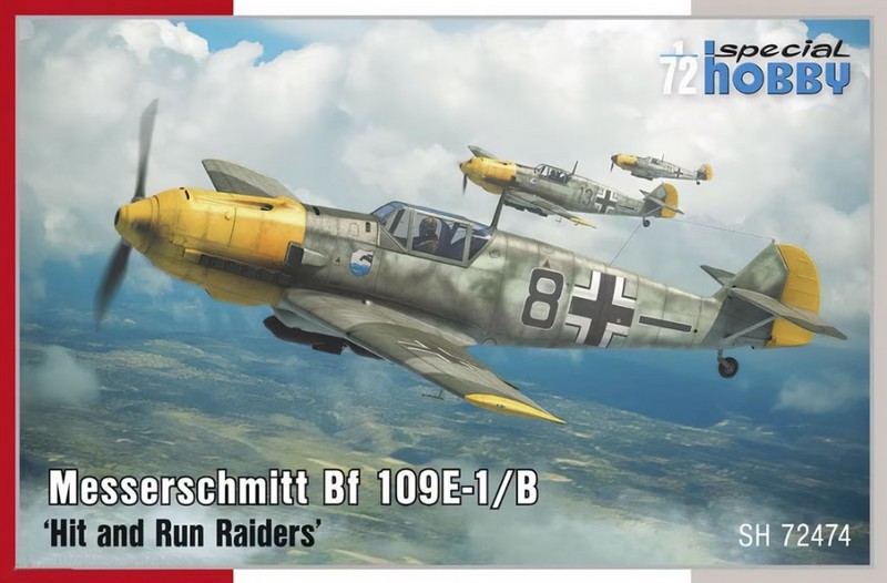 SH72474  авиация  Messerschmitt Bf-109E-1/B  "Hit and Run raiders"  (1:72)
