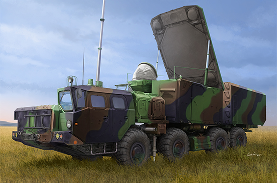 01043  техника и вооружение  Russian 30N6E Flaplid Radar System  (1:35)