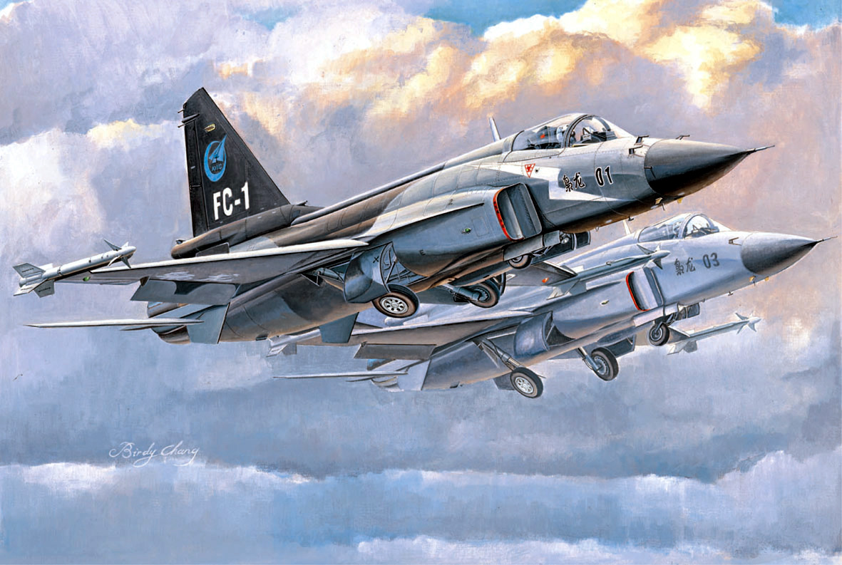 01658  авиация  Chinese FC-1 Prototype 01 & 03  (1:72)