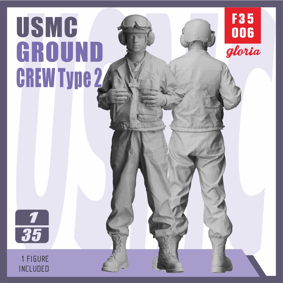 F35006  фигуры  USMC LHA/LHD Ground Crew (Type 2)  (1:35)