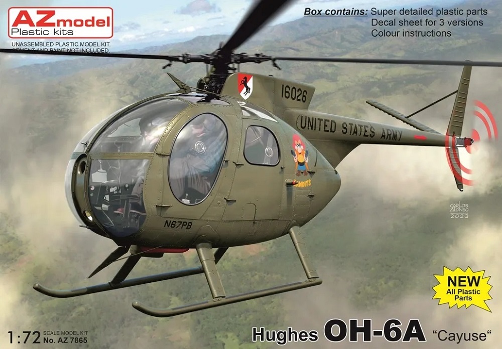 AZ7865  авиация  Hughes OH-6A 'Cayuse'  (1:72)