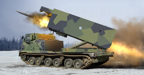 01047  техника и вооружение  РСЗО  Finland/Netherlands M270/A1 Multiple Launch Rocket System  (1:35)