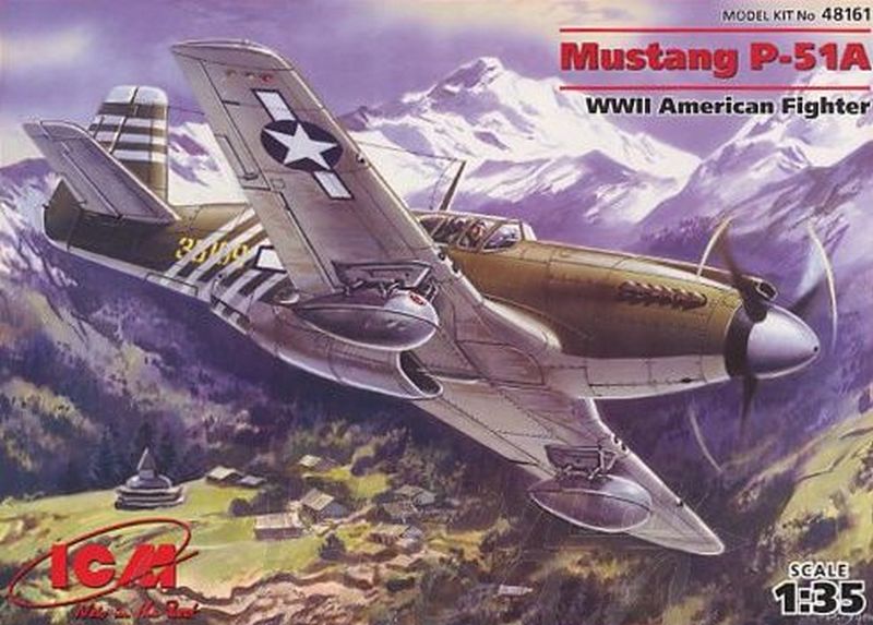 48161  авиация  P-51A Mustang  (1:48)