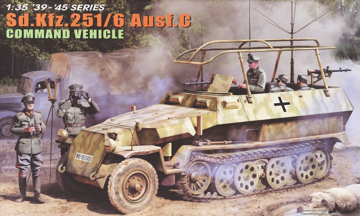 6442  техника и вооружение  Sd.Kfz. 251/6 Ausf. C Command Vehicle  (1:35)