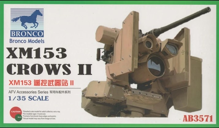 AB3571  дополнения из пластика  XM153 CROWS II  (1:35)