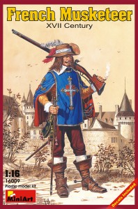 16009  фигуры  FRENCH MUSKETTER XVII CENTURY  (1:16)