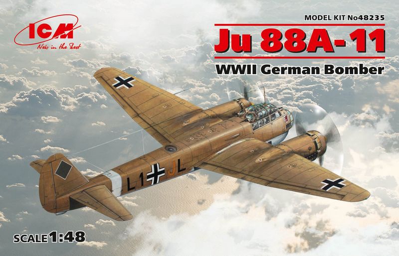 48235  авиация  Ju-88A-11 German bomber  (1:48)
