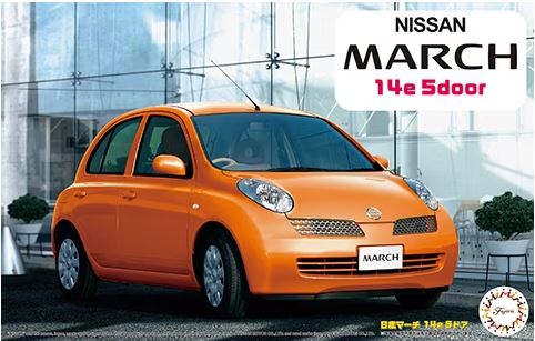 04658  автомобили и мотоциклы  Nissan March 14e 5door  (1:24)