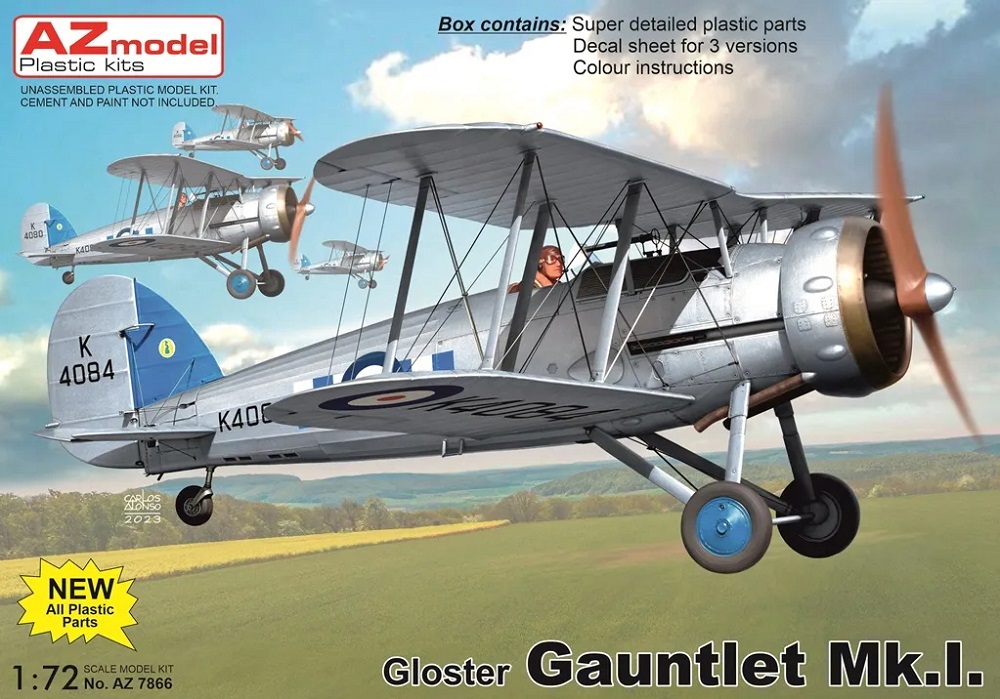 AZ7866  авиация  Gloster Gauntlet Mk.I  (1:72)