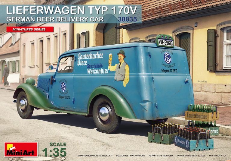 38035  автомобили и мотоциклы  LIEFERWAGEN TYP 170V GERMAN BEER DELIVERY CAR  (1:35)