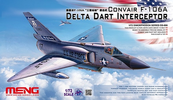 DS-006  авиация  Convair F-106A Delta Dart Interceptor  (1:72)