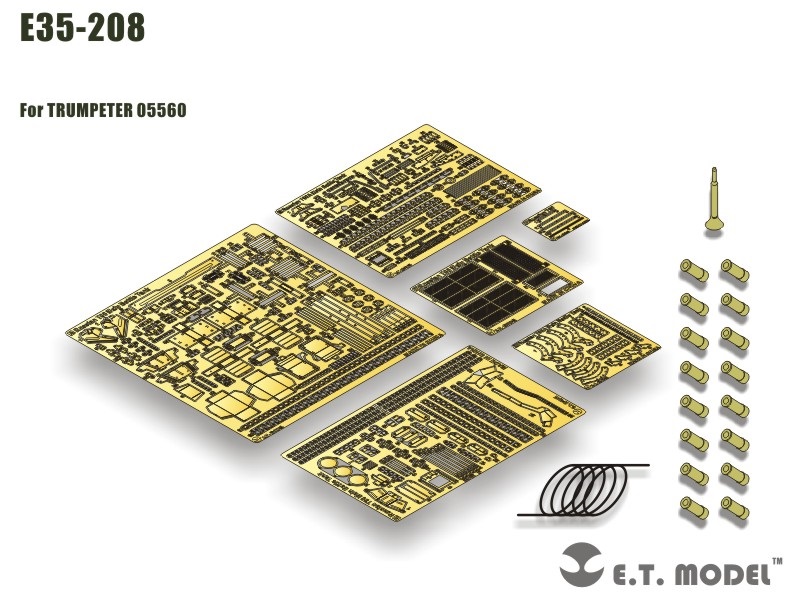 E35-208  фототравление  Танк-90 Main Battle Tank Cast Turret - Trump 05560  (1:35)