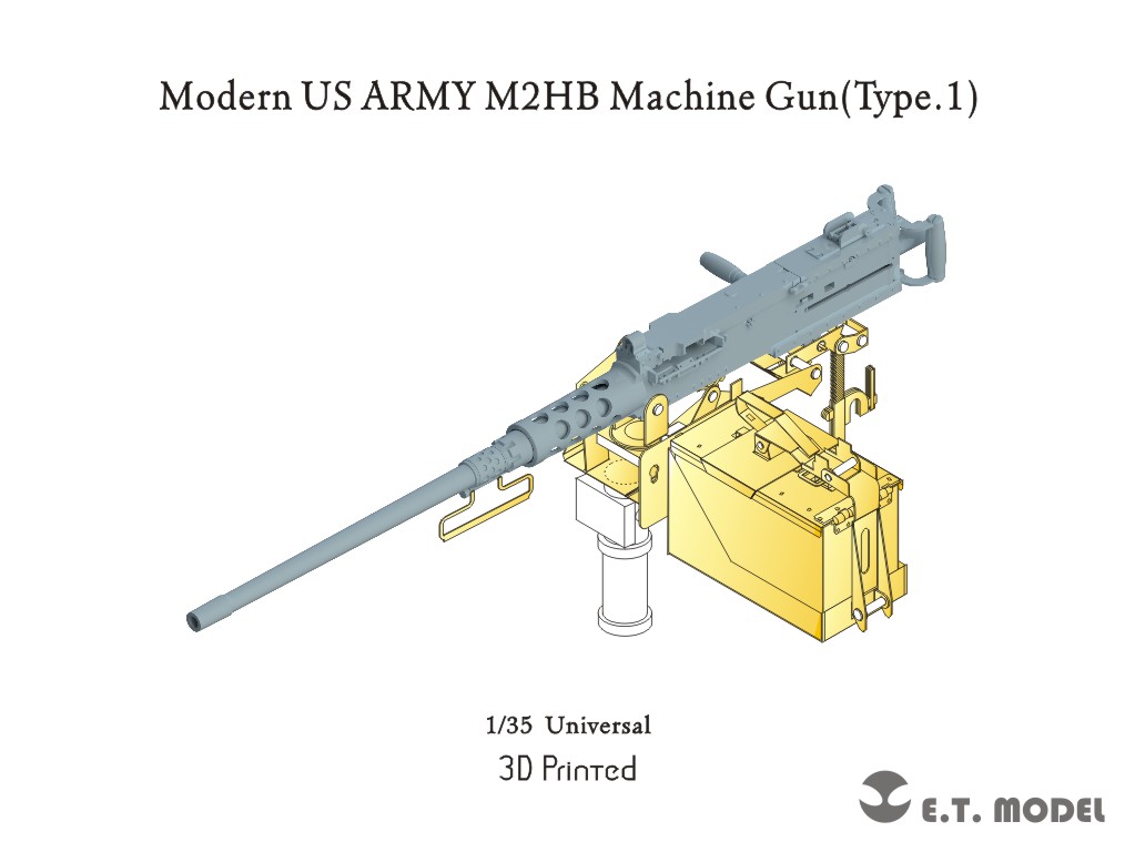 P35-266  дополнения из смолы  US Modern M2HB Machine Gun - Type 1  (1:35)