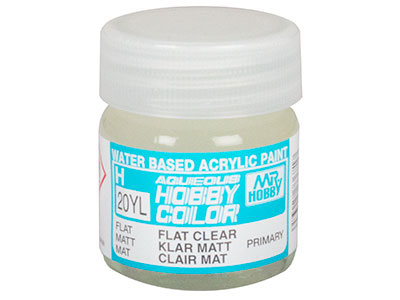 H 20YL  краска 40мл  FLAT CLEAR