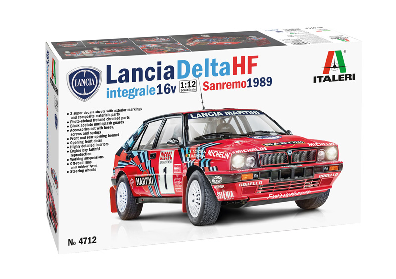 4712  автомобили и мотоциклы  Lancia Delta HF Integrale Sanremo 1989  (1:12)
