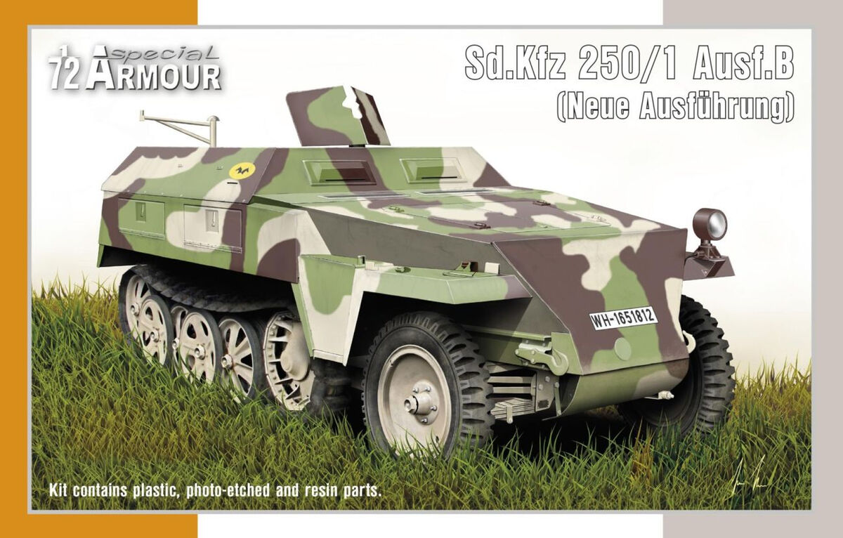 SA72005  техника и вооружение  Sd.Kfz. 250/1 Ausf. B (neue Ausführung)  (1:72)