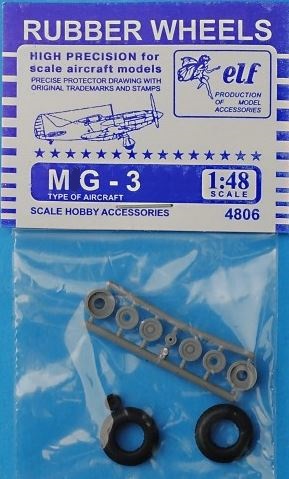 4806  дополнения из пластика  Rubber Wheels. Колеса на M&G-3  (1:48)