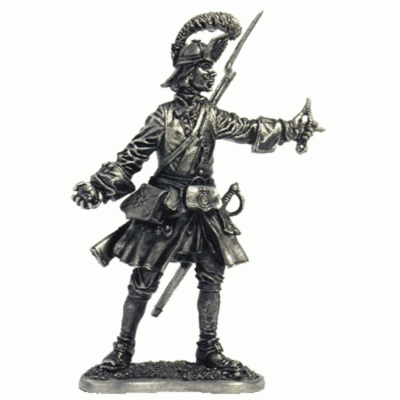 081 R  миниатюра  Русский гренадер, 1720