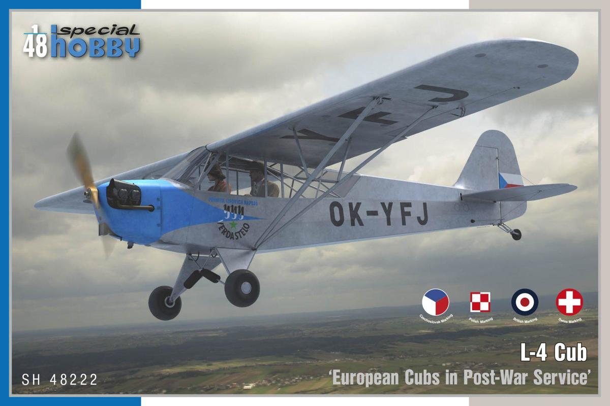 SH48222  авиация  L-4 Cub European Cubs in Post-War Service  (1:48)