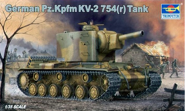 00367  техника и вооружение  German Pz.Kpfm KV-2 754(r) Tank  (1:35)