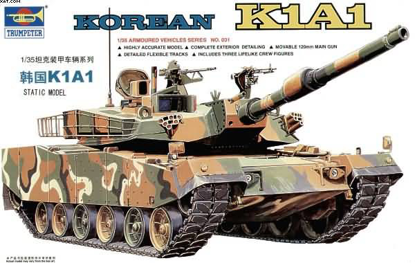 00331  техника и вооружение  Korean K1A1  (1:35)