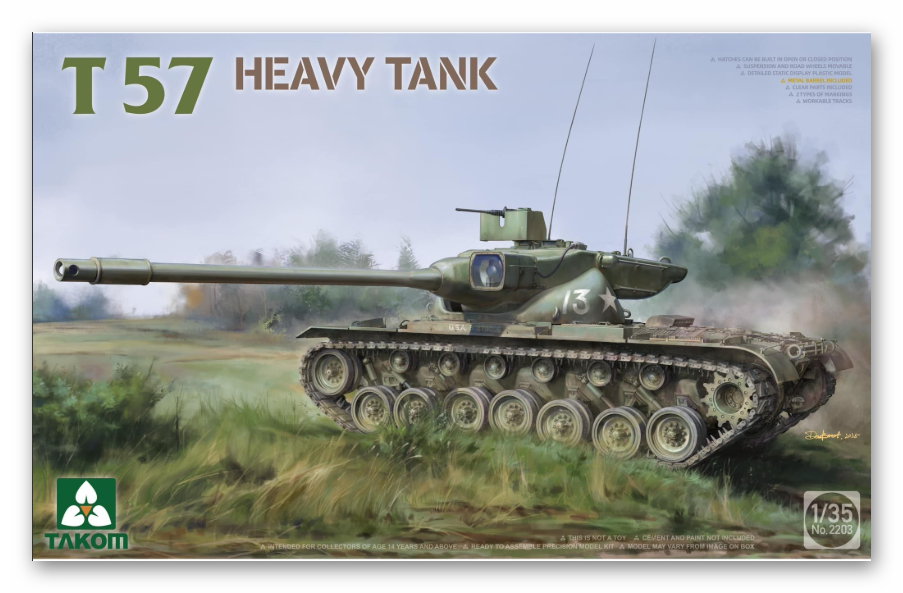 2203  техника и вооружение  T57 Heavy Tank  (1:35)