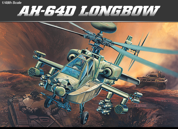 12268  авиация   AH-64D LONGBOW (1:48)