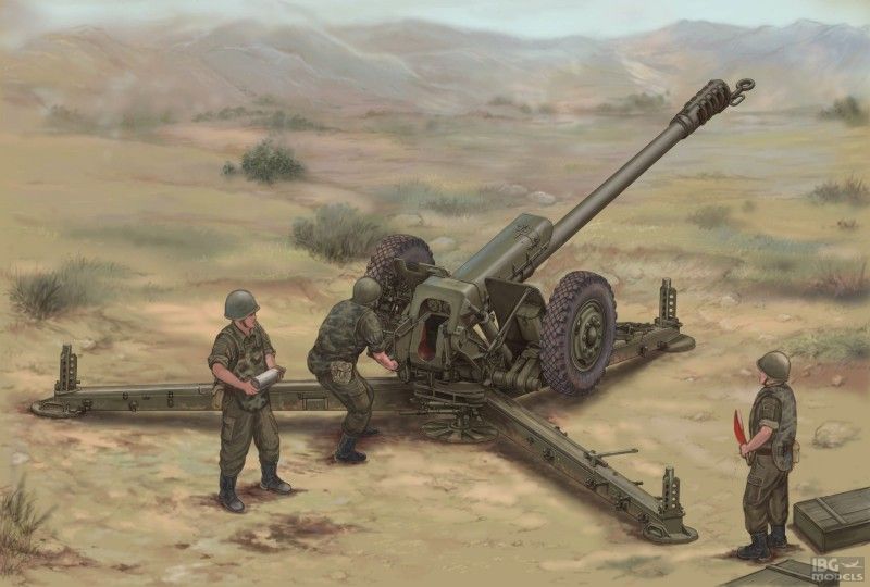 02329  техника и вооружение  Soviet D30 122 mm Howitzer Late version  (1:35)