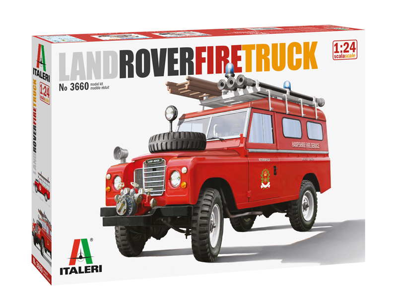 3660  автомобили и мотоциклы  LAND ROVER FIRE TRUCK  (1:24)