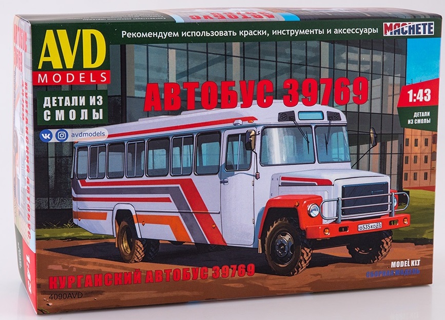 4090AVD  автомобили и мотоциклы  Автобус 39769  (1:43)