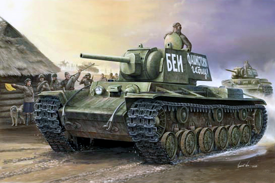 00356  техника и вооружение  КВ-1 модель 1941 г. (1:35)