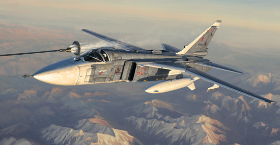 01673  авиация  ОКБ С-24М Fencer-D  (1:72)