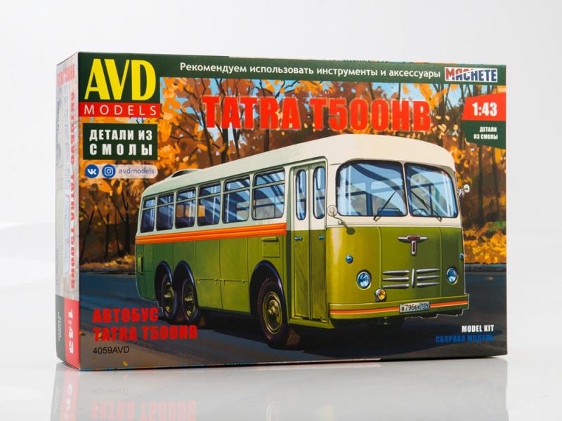 4059AVD  автомобили и мотоциклы  Автобус Tatra T500HB  (1:43)