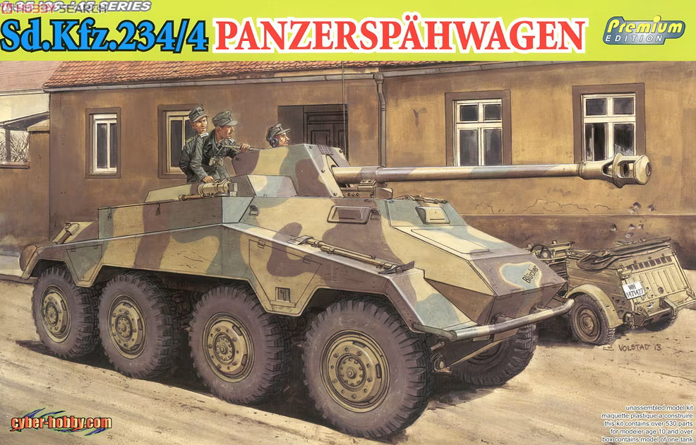 6772  техника и вооружение  Sd.Kfz. 234/4 Panzerspähwagen '39-'45 Series Premium Edition  (1:35)