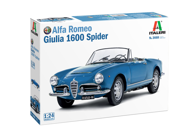 3668  автомобили и мотоциклы  Alfa Romeo Giulia 1600 Spider  (1:24)