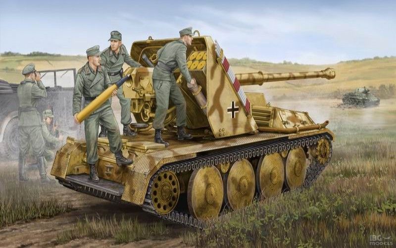 05550  техника и вооружение  САУ  Waffentrager 8,8cm PAK-43 (1:35)