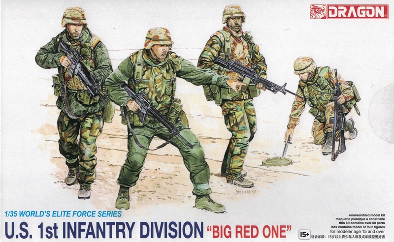 3015  фигуры  U.S. 1st Infantry Division "Big Red One"  (1:35)