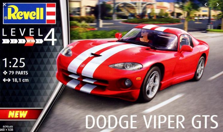 07040  автомобили и мотоциклы  Dodge Viper GTS (1:25)