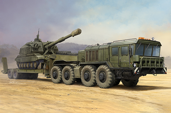 01039  техника и вооружение  Russian KZKT-7428 Transporter with KZKT-9101  (1:35)
